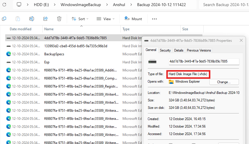 .vhdx backup file
