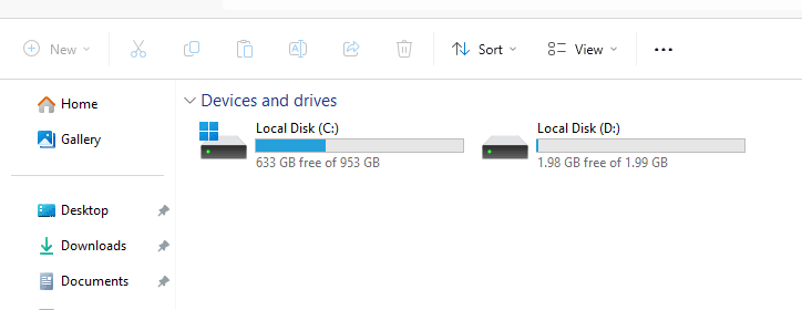 New RAM Disk created