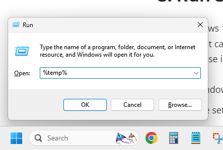 percentage temp percentage folder