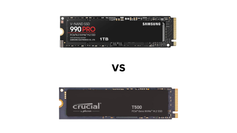 crucial t500 vs samsung 990 pro