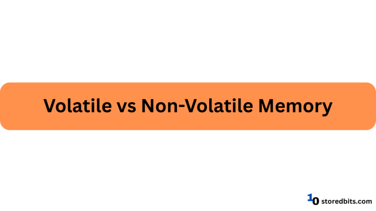 volatile vs non volatile memory