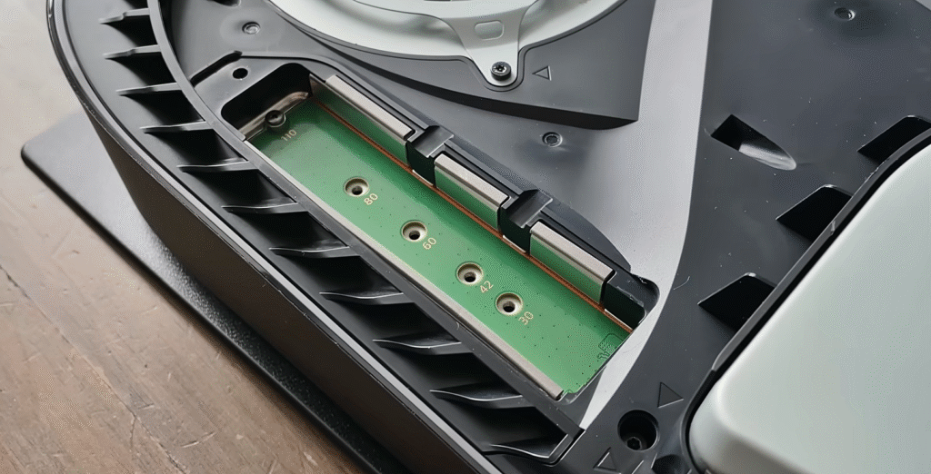 PS5 SSD slot with the supported ssd sizes