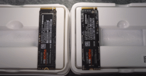 fake and real samsung ssds together