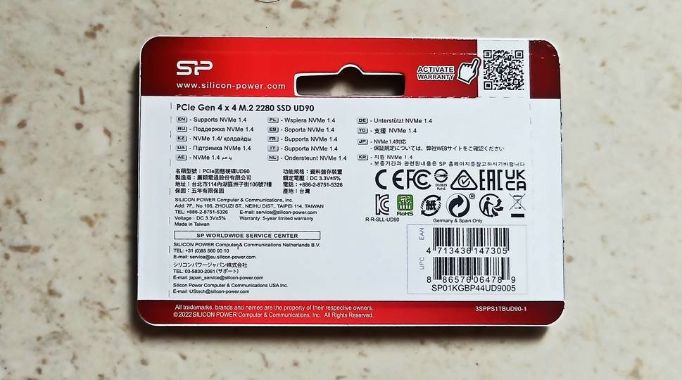 Silicon Power UD90 Back