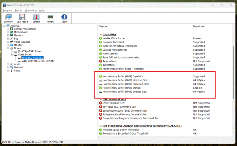 How to Check SSD’s HMB Size?