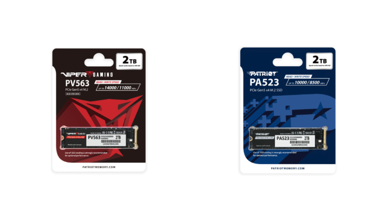 Patriot Memory Expands PCIe Gen5 Portfolio with Launch of Viper PV563 and PA523 SSDs
