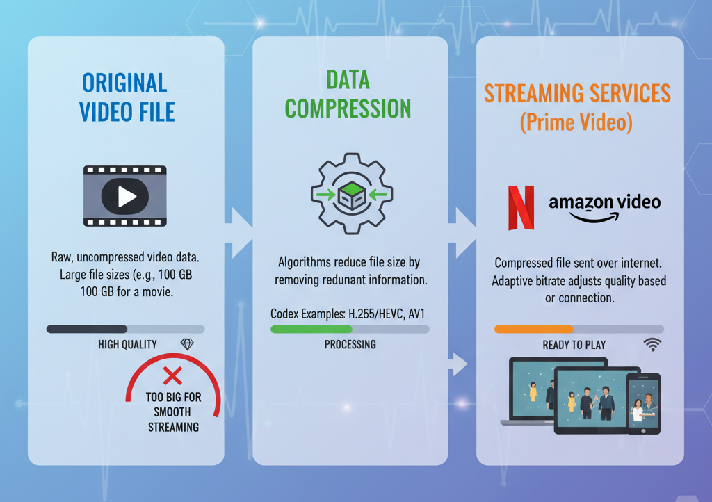 application of compression in online streaming