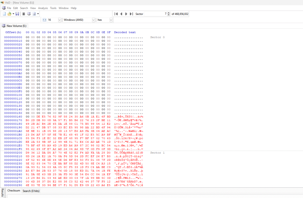corrupting a partition