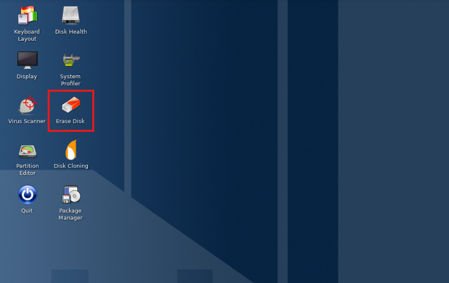 Click Erase disk