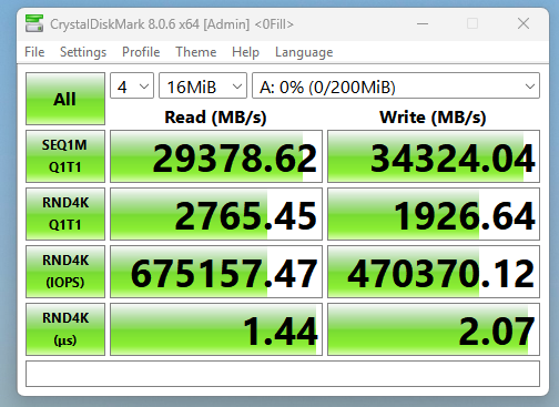 SoftPerfect RAM Disk CDM real-world benchmark