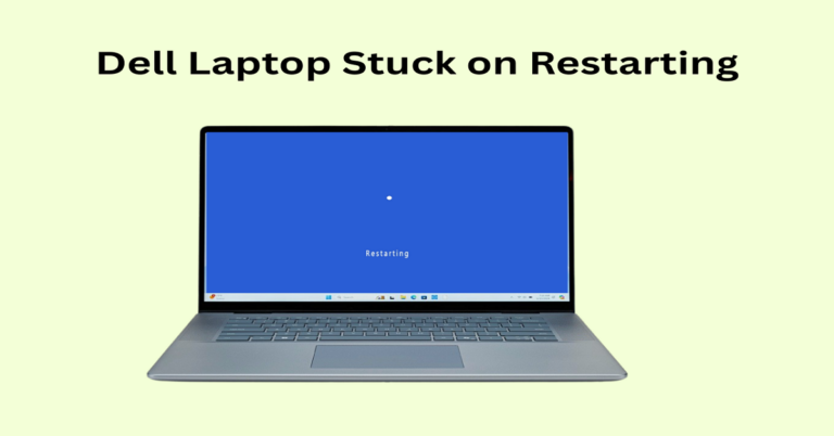 dell laptop stuck on restarting