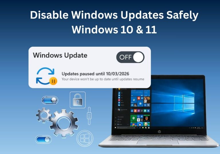 How to Disable Windows Updates Safely in Windows 10 & 11