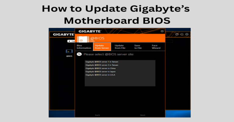 how to update bios gigabyte
