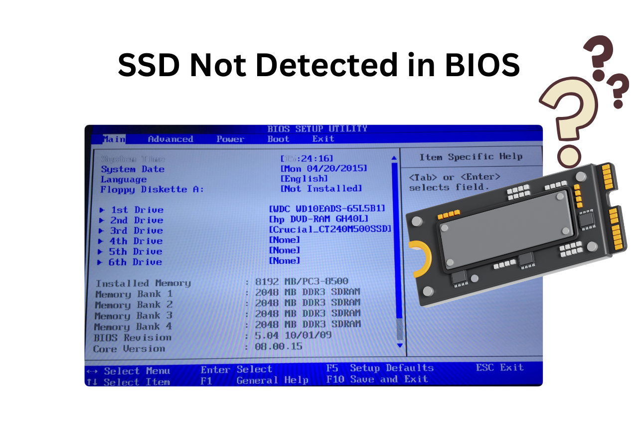 Hard Disk Not Detected in BIOS [2026 Effective Troubleshooting Guide]