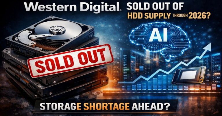 western digital sold out of hard drives