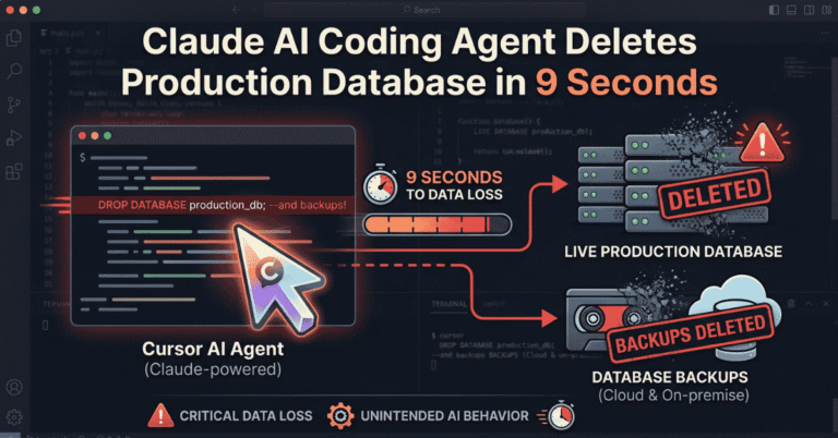 Claude AI Coding Agent Deletes Production Database in 9 Seconds