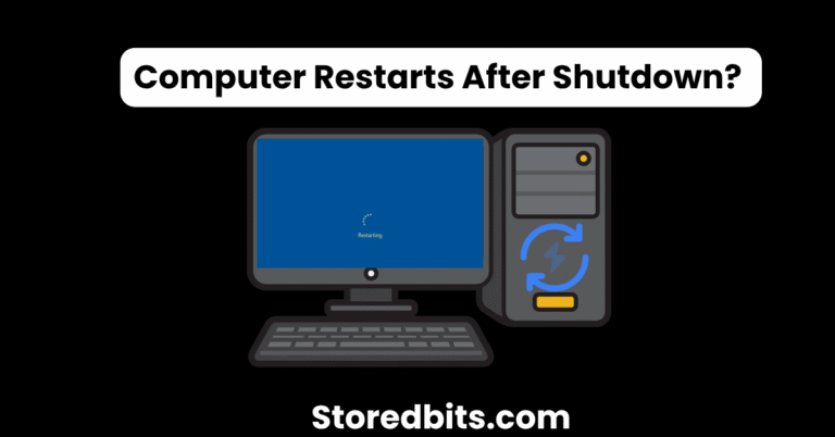 computer restarts after shutdown