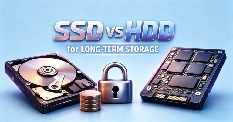 hdd vs ssd for long term storage