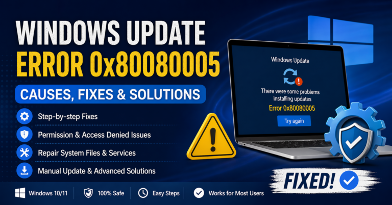 windows update error 0x80080005