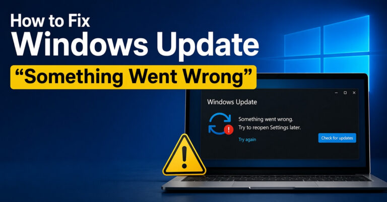 windows update something went wrong