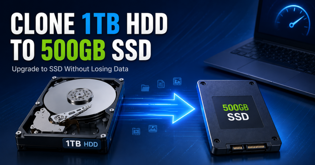 clone 1tb hdd to 500gb ssd