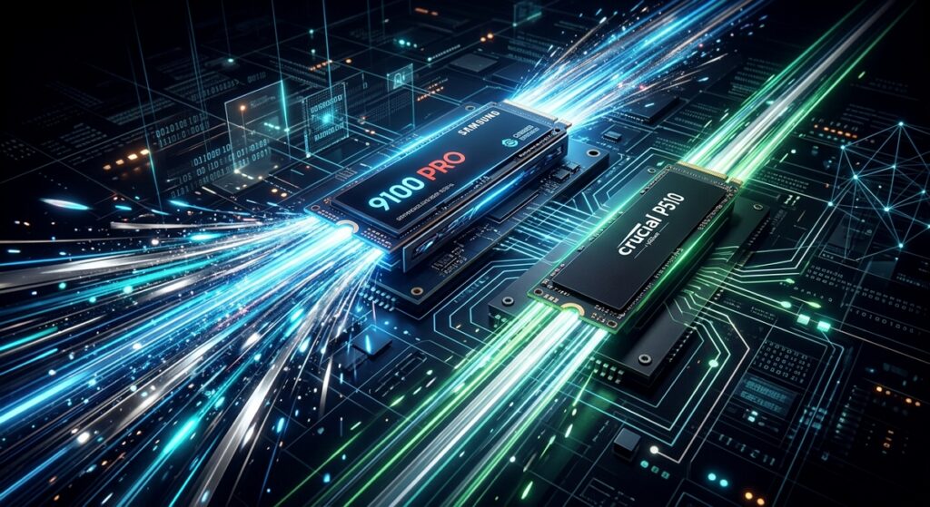 samsung 9100 pro vs crucial-p510