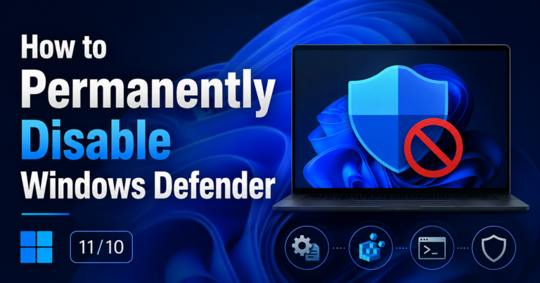 how to permanently disable windows defender