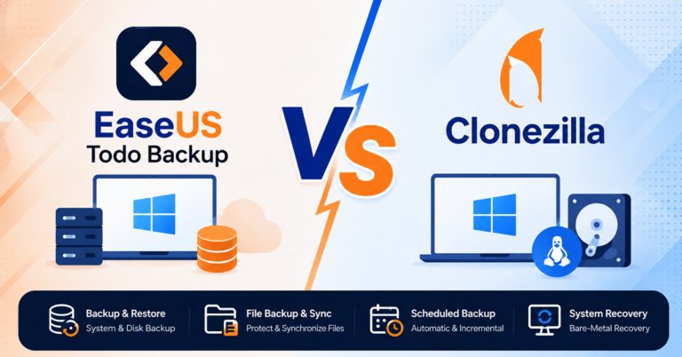 easeus todo backup vs clonezilla