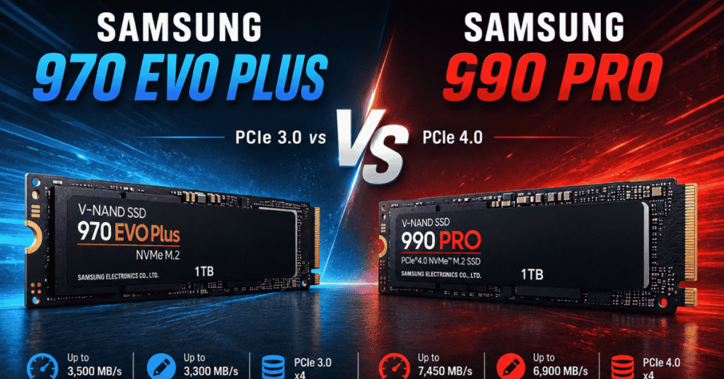 samsung 970 evo plus vs 990 pro